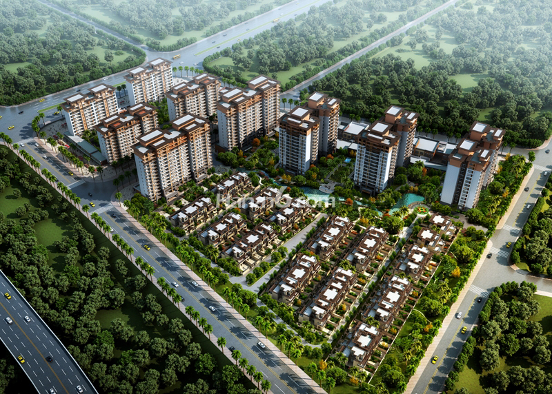 广物雅拉湖畔鸟瞰图