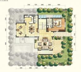 二期F户型建面185㎡入户层