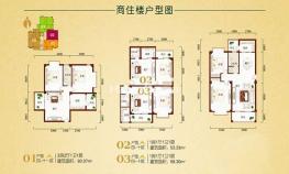 C座商住楼户型图 2室1厅 53-87㎡
