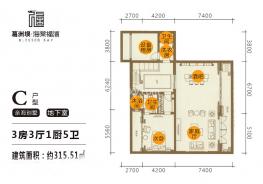 亲海别墅C户型132
