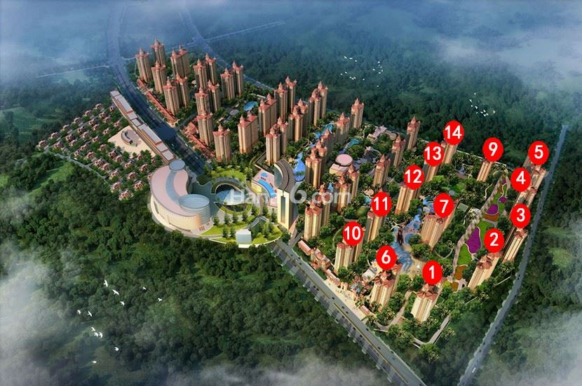 碧海金珠鸟瞰图