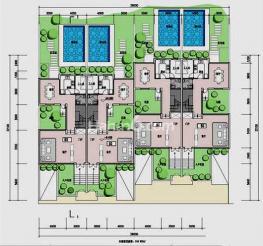 吉森北纬18度B3型住宅一层平面图 6室