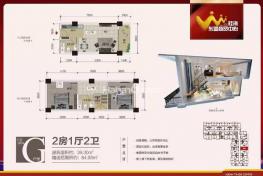 G户型2房2厅39.30㎡