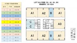 8号楼 LOFT办公 建筑面积约 59-162㎡